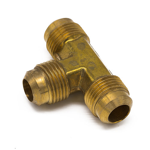 Woodland Airstream Parts and RV Accessories Store, 1/2" Flare Tee, Brass