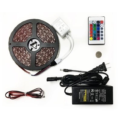 Young Farts RV Parts, 16ft Roll of 10mm RGB LED Strip | With Wireless IR Remote (Kit)