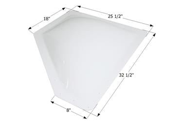 ICON, Icon Neo Angle Skylight 32-1/2 Inch x 25-1/2 Inch - White - 12372