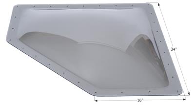 ICON, Icon Neo Angle Skylight 4" Bubble Type Dome Opening 12" x 24" Smoke - 12111