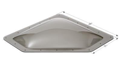 ICON, Icon Neo Angle Skylight 4" Bubble Type Dome Opening 8" x 20" Smoke - 12114