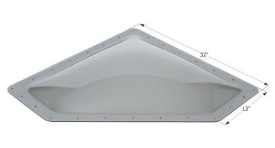 ICON, Icon Neo Angle Skylight 4" Bubble Type Opening 10" x 28" Smoke - 12112