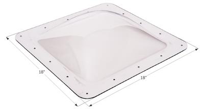 ICON, Icon Skylight 4" Bubble Type Dome Square Clear Opening 14" x 14" - 01818