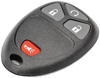 Help! By Dorman (D18), Key Fob Case Dorman 13687 OE Replacement; With Lock/Unlock/Remote Start/Panic Functions; Plastic/Rubber/Metal