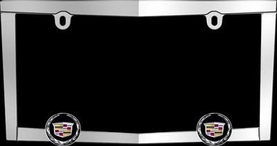 Cruiser , License Plate Frame Cruiser 10330 License Frame, Cadillac Logo, Polished, Chrome