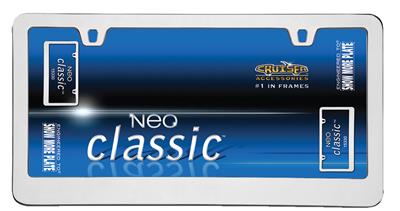 Cruiser , License Plate Frame Cruiser 15330 Neo Classic, Without Design, Chrome