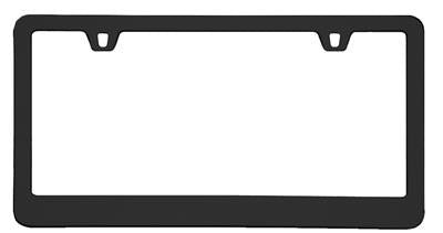 Cruiser , License Plate Frame Cruiser 15350 Neo Classic, Without Design, Powder Coated, Black