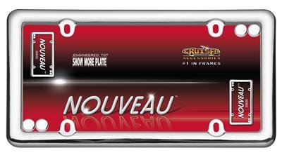 Cruiser , License Plate Frame Cruiser 20630 Nouveau, Without Design, Chrome