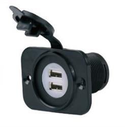 MARINCO, Marinco Dual USB Receptacle with LED Power Indicator Light - 12VDUSBRV