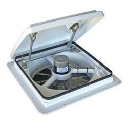 MAXXAIR VENT, MaxxAir MaxxFan Roof Vent Manual Opening 4 Speed with Thermostat - White - 00-04000K