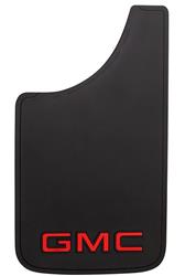 Plasticolor , Mud Flap Plasticolor 000545R01 Easy-Fit Series, Universal 11" x 19", Set Of 2, Flat, White GMC Logo, Black, Fiberglass Reinforced