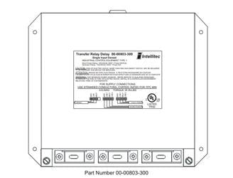 INTELLITEC, Power Transfer Switch Relay Intellitec 00-00803-300 Used To Transfer The Power Source Of A Coach Between The Shore Power And The Generator; 240 Volt; Single Input Mode