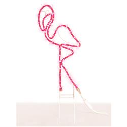 Faulkner , Rope Light - LED Faulkner 20520 Yard Light, 24" Height x 12" Width, Pink, Flamingo, LED Light, 120 Volt AC/ 0.052 Amp/ 6.24 Watt