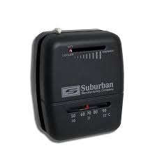 SUBURBAN MFG, Suburban Mfg Wall Thermostat Mechanical Black - 161210