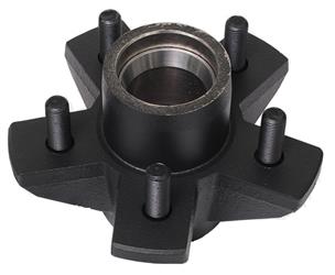 Dexter Axle , Trailer Axle Hub Dexter Axle 008-256-07 Fits Dexter 2300 to 4000 Pounds Axles, Plain, Painted Gray, 5 x 5" Bolt Pattern, 3500 Pounds Capacity